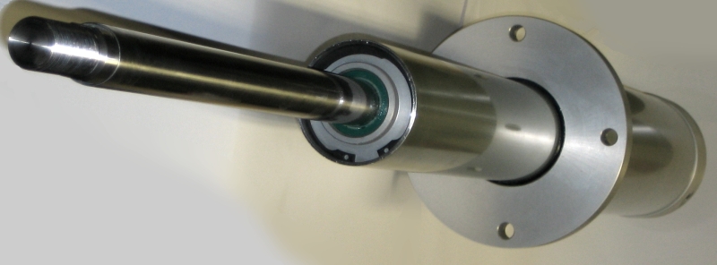 Zweistufiger Pneumatik Teleskopzylinder, Aluminium, ausgefahren